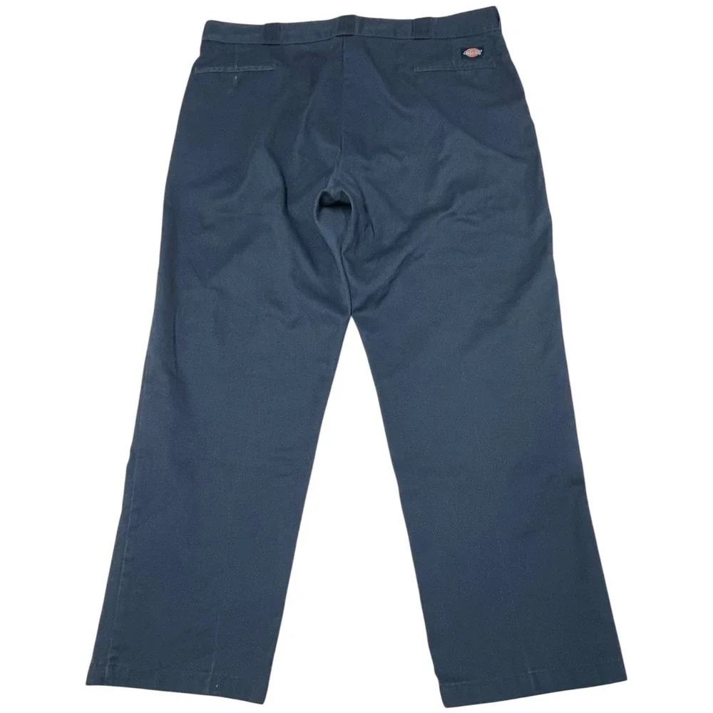 Dickies Men's Work Pants Chino Navy Blue Size 42x30 Straight Leg Durable